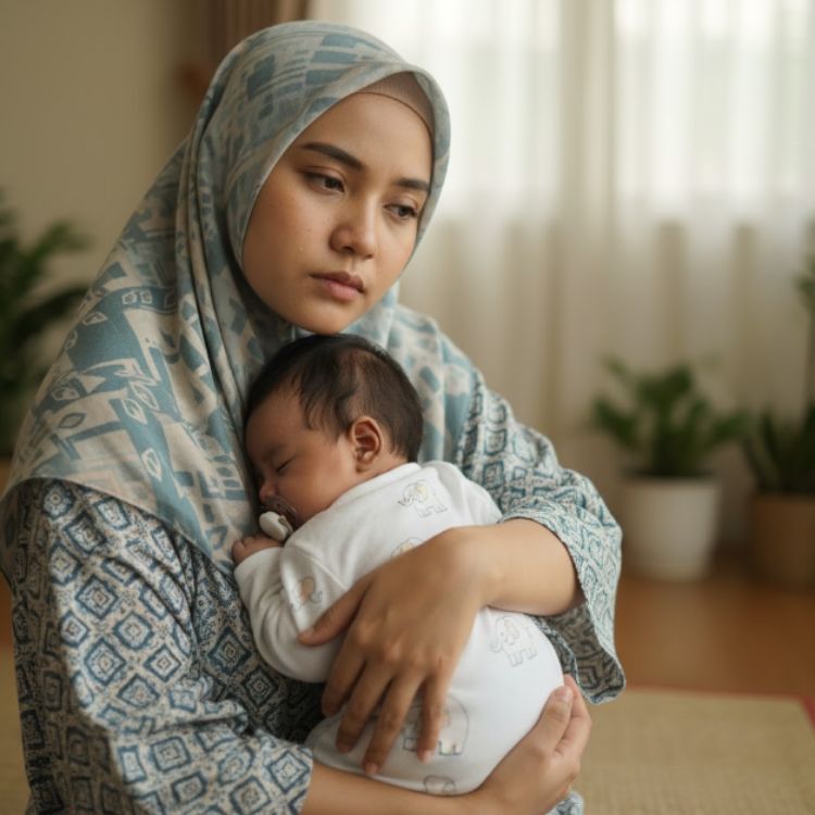 kemurungan selepas bersalin