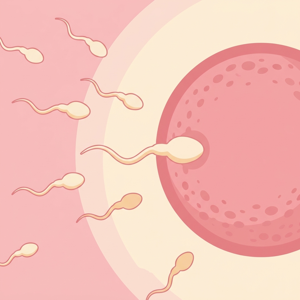 Ilustrasi sperma menuju sel telur dalam rawatan IUI